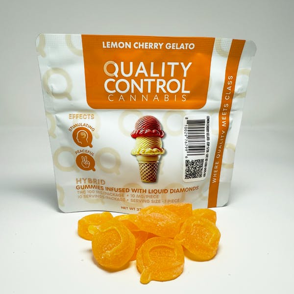 Product Quality Control - Lemon Cherry Gelato Gummy - 100mg Diamond Infused