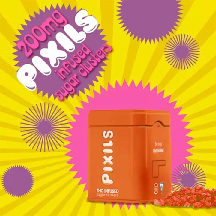 Pixils - 200mg Sugar Clusters - Orange