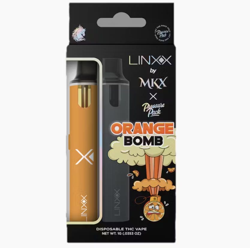 MKX Linxx - Disposable 1g - x Pressure Pack - Orange Bomb | Cloud Cannabis  (Traverse City)