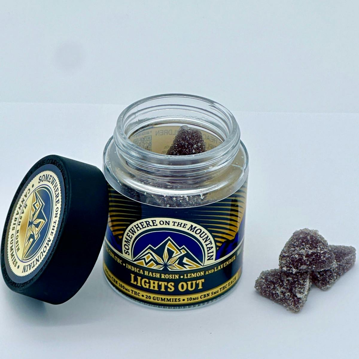 image of Lemon Lavender “Lights Out” | 100mg Gummies (5mg/20ct)