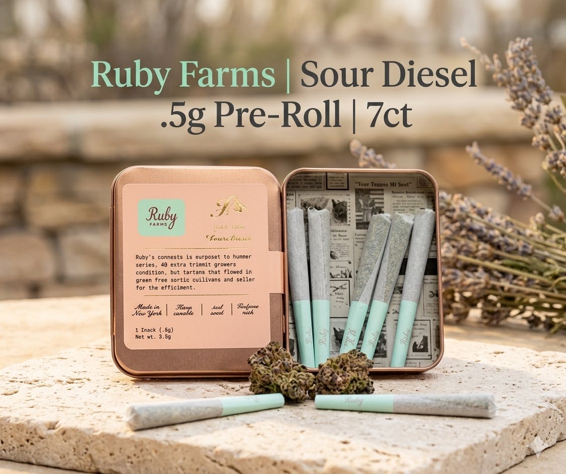Product Ruby Farms | Sour Diesel | .5g Pre-Roll | 7ct