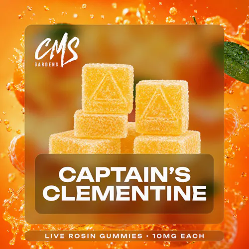 Caps Clementine Live Rosin Gummies 10mg 10 Pk-active
