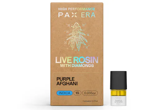 PAX ERA | Purple Afghani | Live Rosin with Diamonds Pod | 1g-active