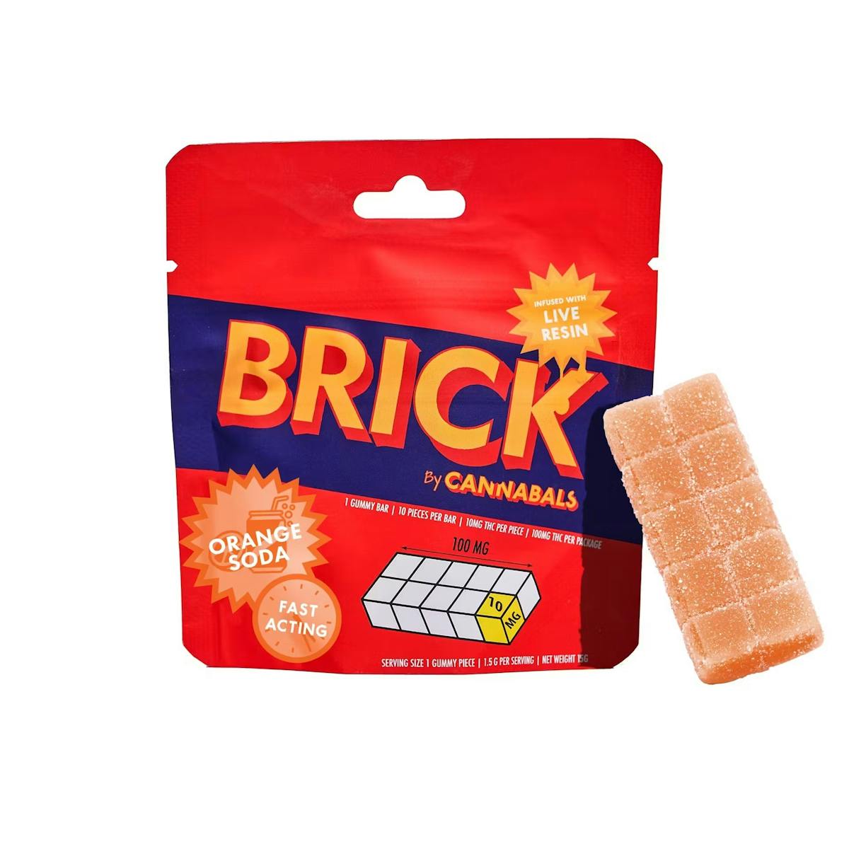 Photo of Cannabals | Orange Soda Brick 100mg