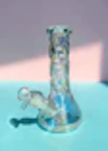 Iridescent Swirl Bong-1
