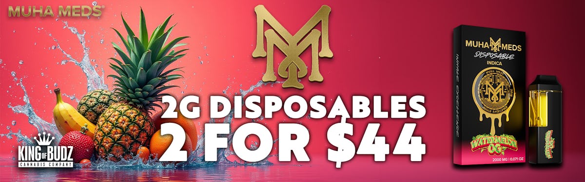 Muha Meds - 2g Disposables - 2/$44