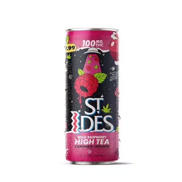 St. Ides - Wild Raspberry High Tea Drink 100mg | Wellgreens