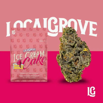Local Grove - 3.5g Prepack - Ice Cream Cake - FLOWER by LOCALGROVE at King of Budz
