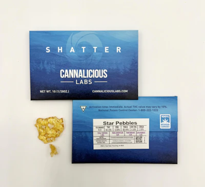Cannalicious - 1g Shatter - Star Pebbles