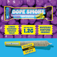 DOPE SMOKE | Big League Grape | Liquid Diamond Infused Joint | 1.2G - PRE_ROLLS by Gummy Demarco at King of Budz