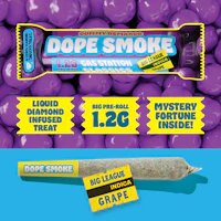 DOPE SMOKE | Big League Grape | Liquid Diamond Infused Joint | 1.2G - product image at King of Budz