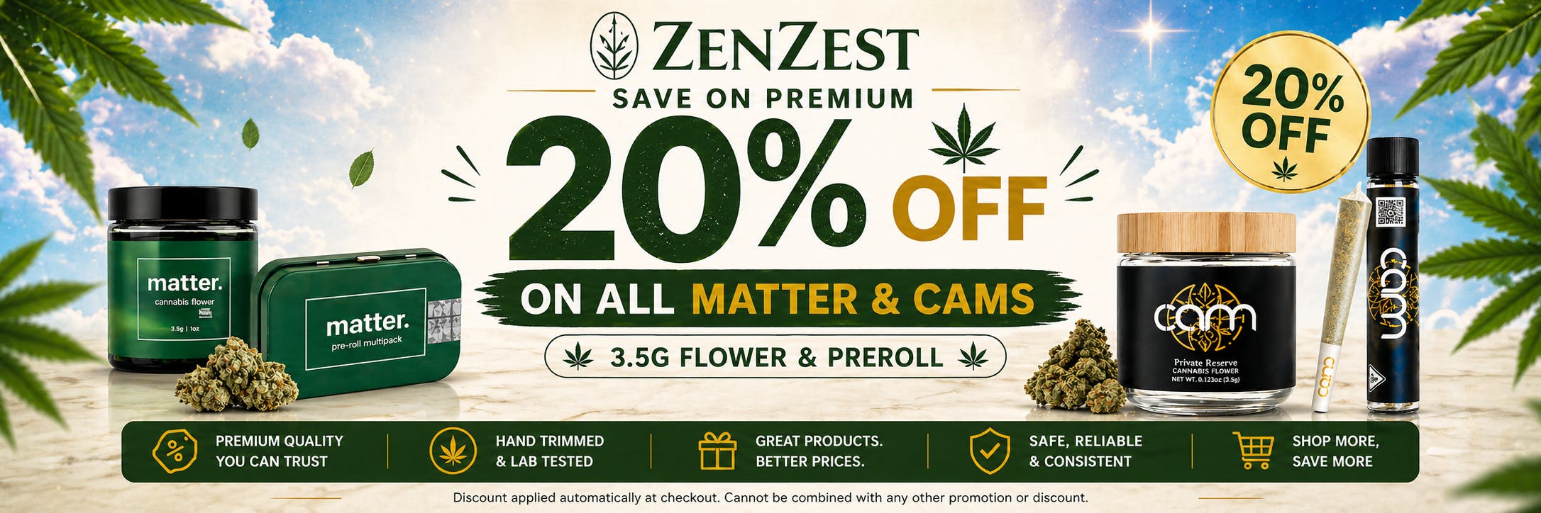 20% Off All Matter and Livwell and Cams Products ! 