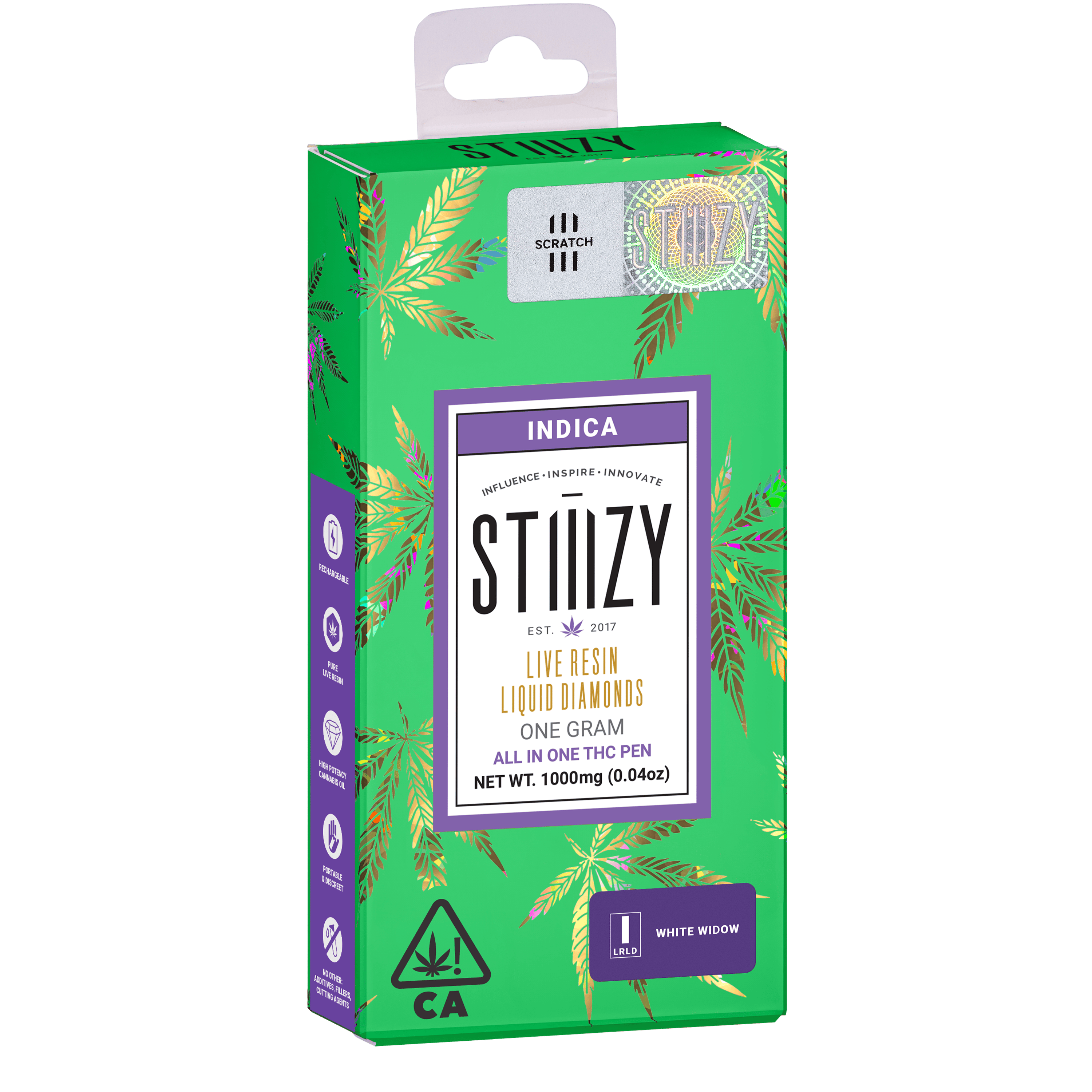 Stiiizy - Disposable Live Resin Liquid Diamond - White Widow (I) (0.95g)