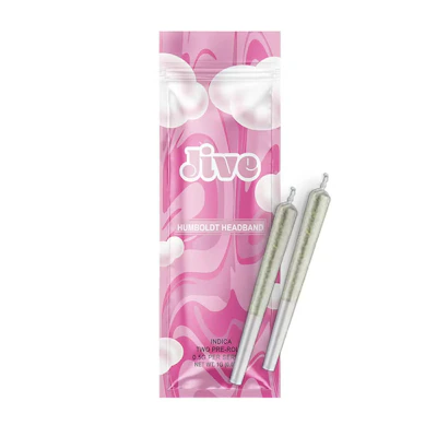 Jive - 2 Pack .5g Prerolls - Humboldt Headband - PRE_ROLLS by Jive at King of Budz