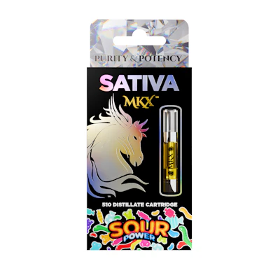 MKX - 1g Cart - Sour Power (S) - CARTRIDGES by MKX Oil Co. at King of Budz