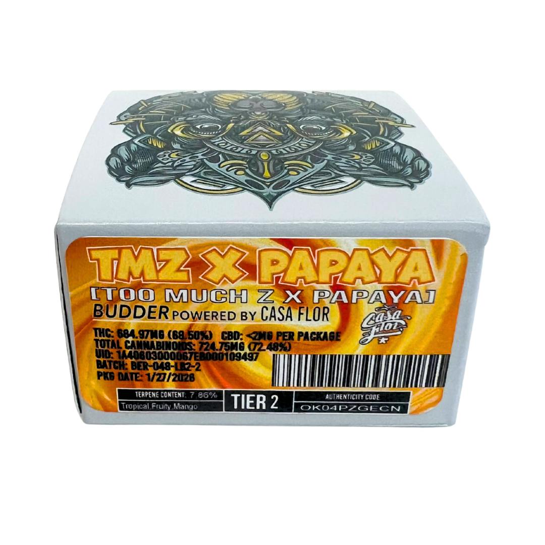 TMZ X PAPAYA LIVE RESIN BUDDER
