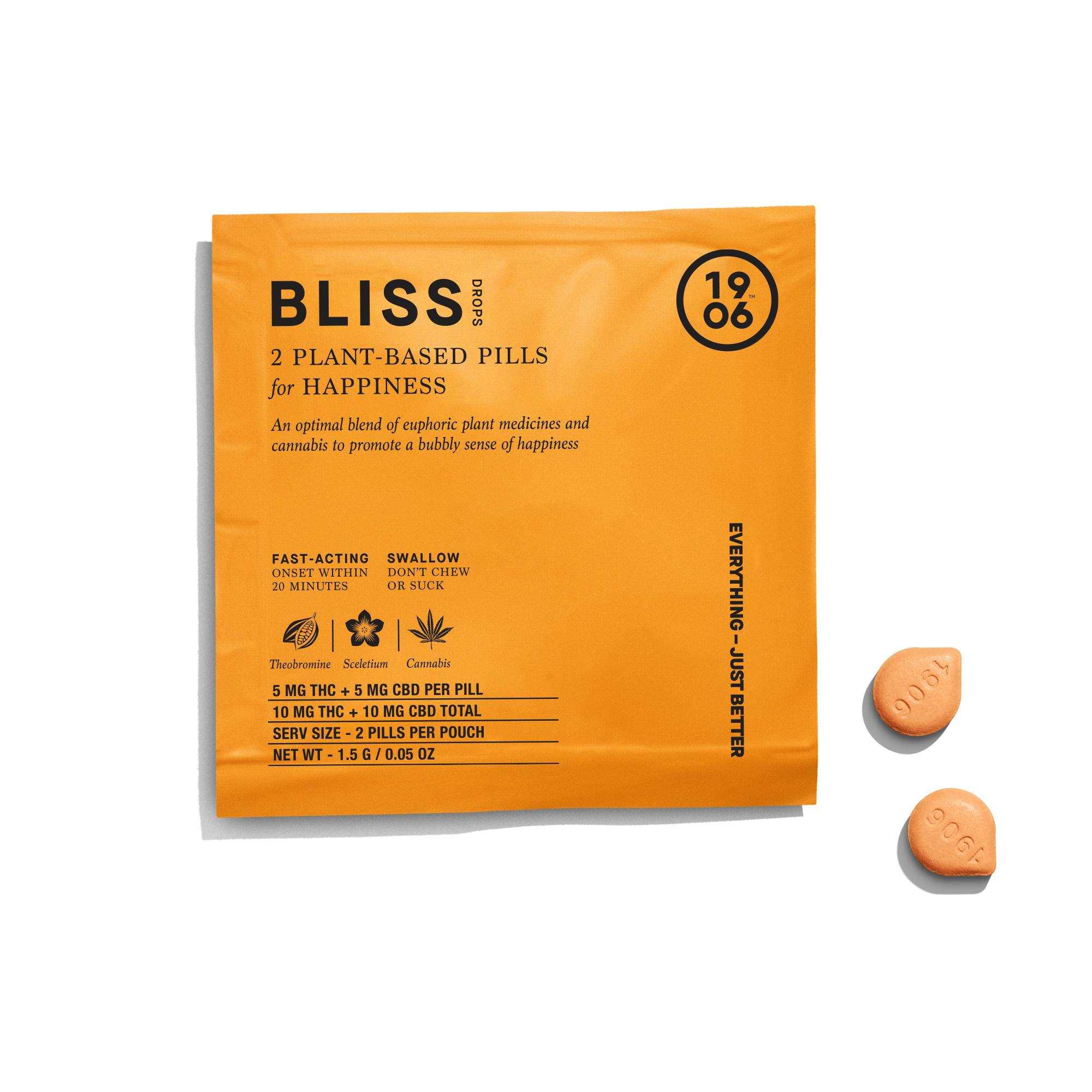 1906 - Bliss Drops for HAPPINESS - pouch - 2pk - 5mg each