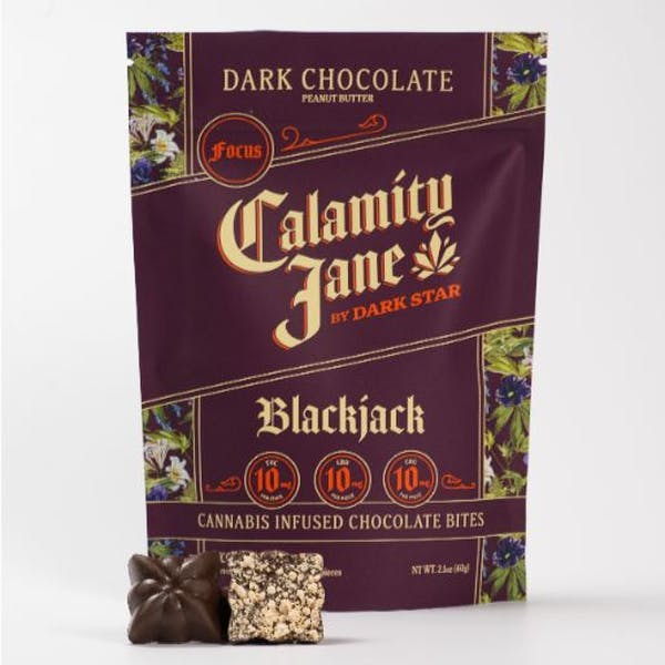 Calamity Jane | Blackjack | Dark Chocolate Peanut Butter | 10pc