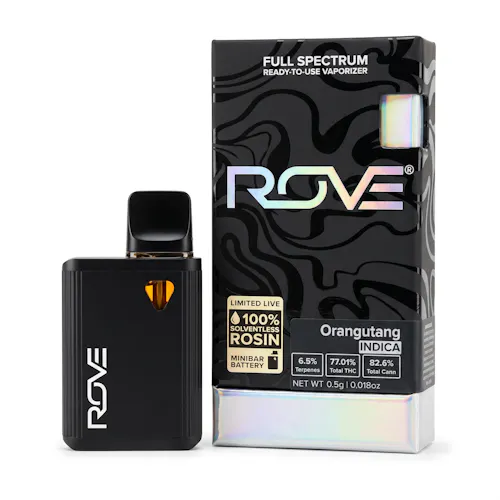 Rove | Orangutang | Premier Solventless Ice Hash Live Rosin Minibar-active