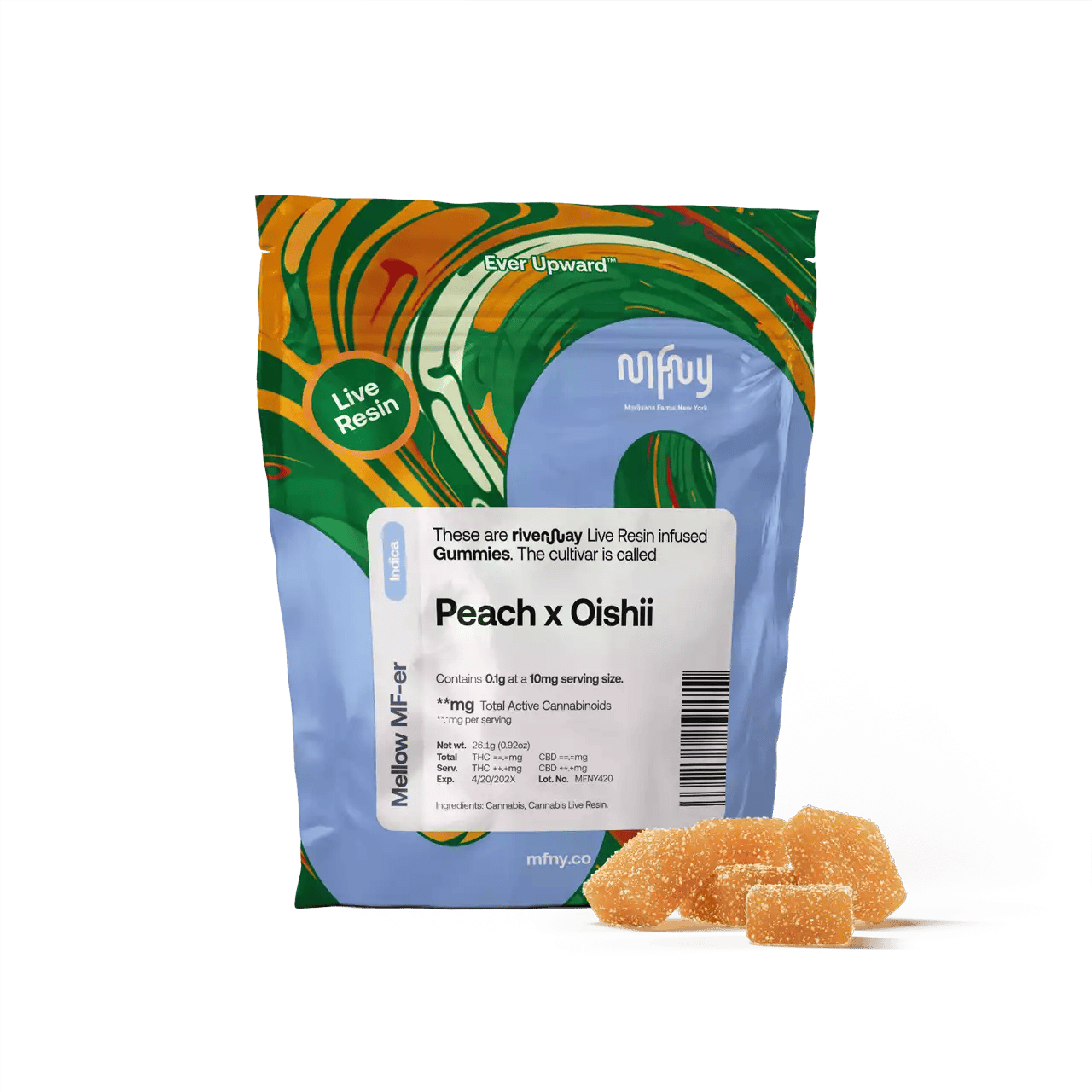 MFNY | Peach x Oishii | Live Resin | 100mg | 10ct