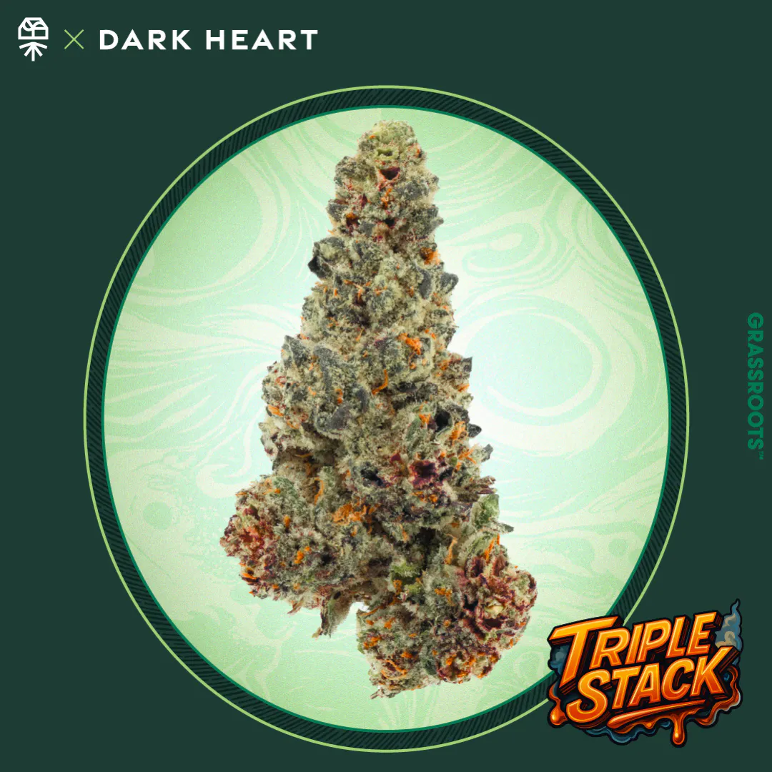 Dark Heart Collection Triple Stack Whole Flower 3.5g at Green