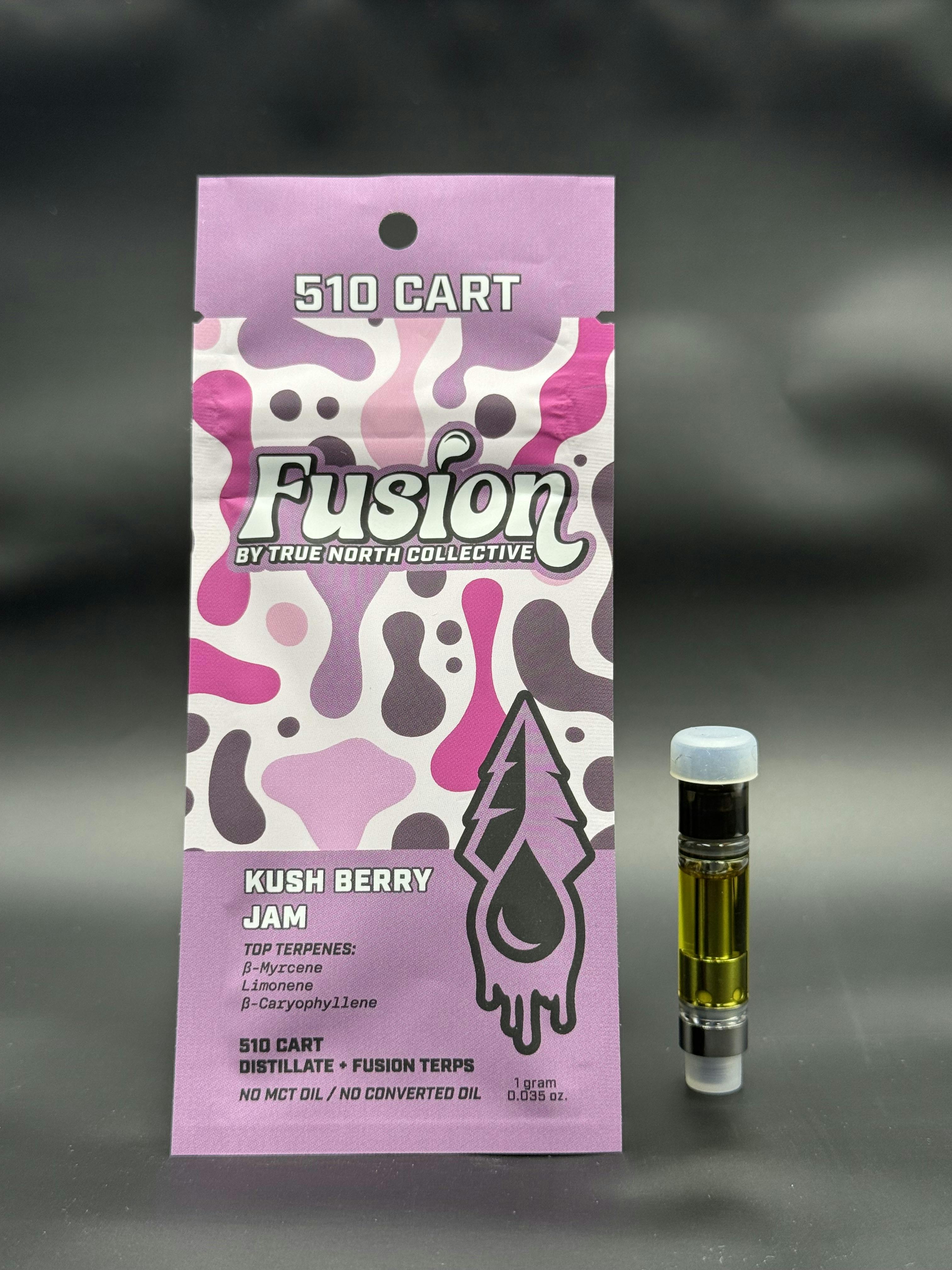 Product: True North Cartridges | Kushberry Jam Fusion Distillate Cartridge | 1g