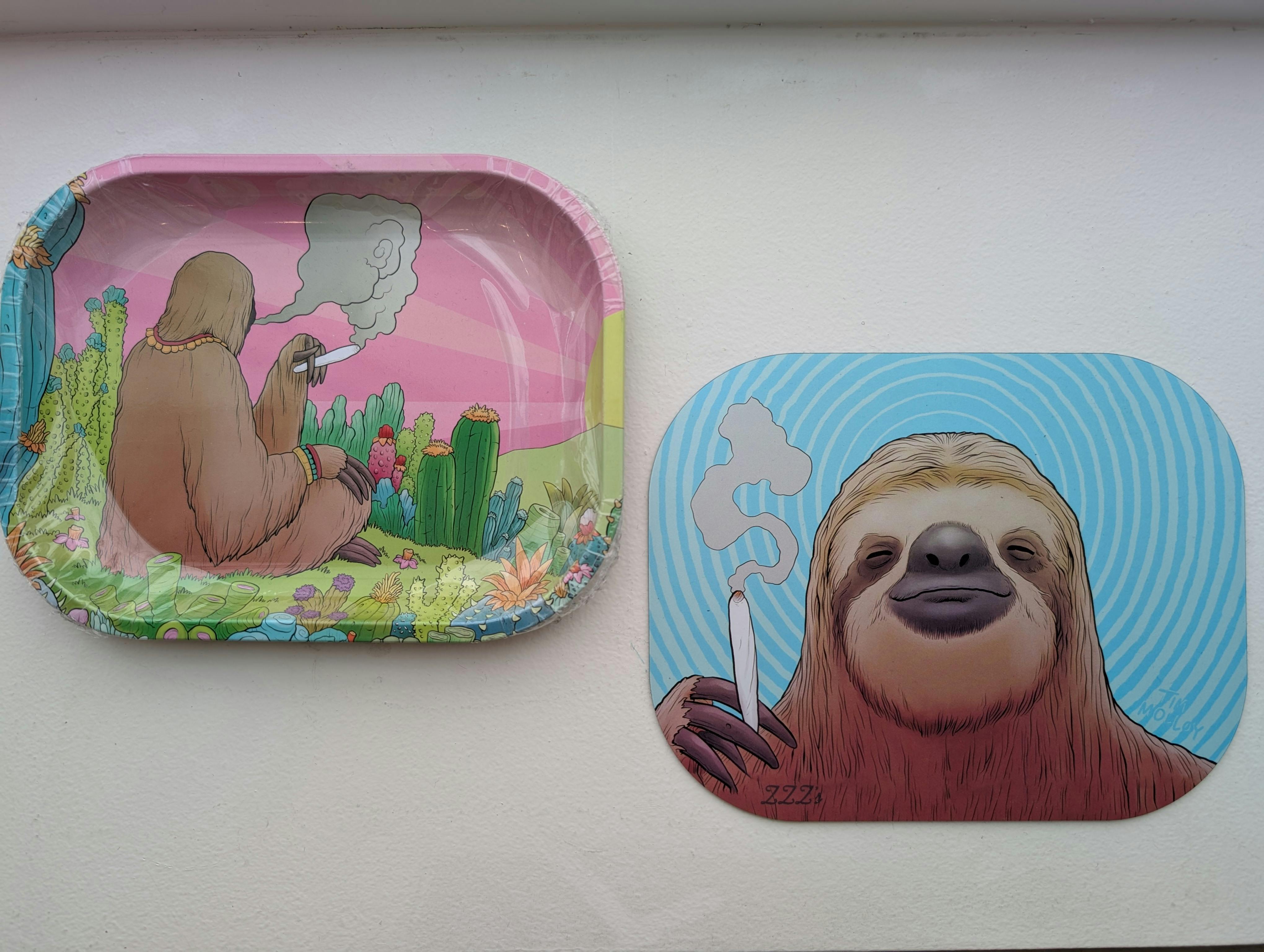 image of Stoner Sloth Rolling Tray W/Magnetic Cover