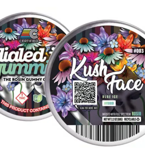 Kush Face | Blue Ice | Hybrid Rosin Gummies | 100mg-1