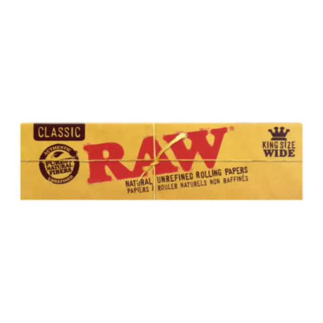 RAW Rolling Papers Classic King Size Wide (hybrid, papers rolling supplies)