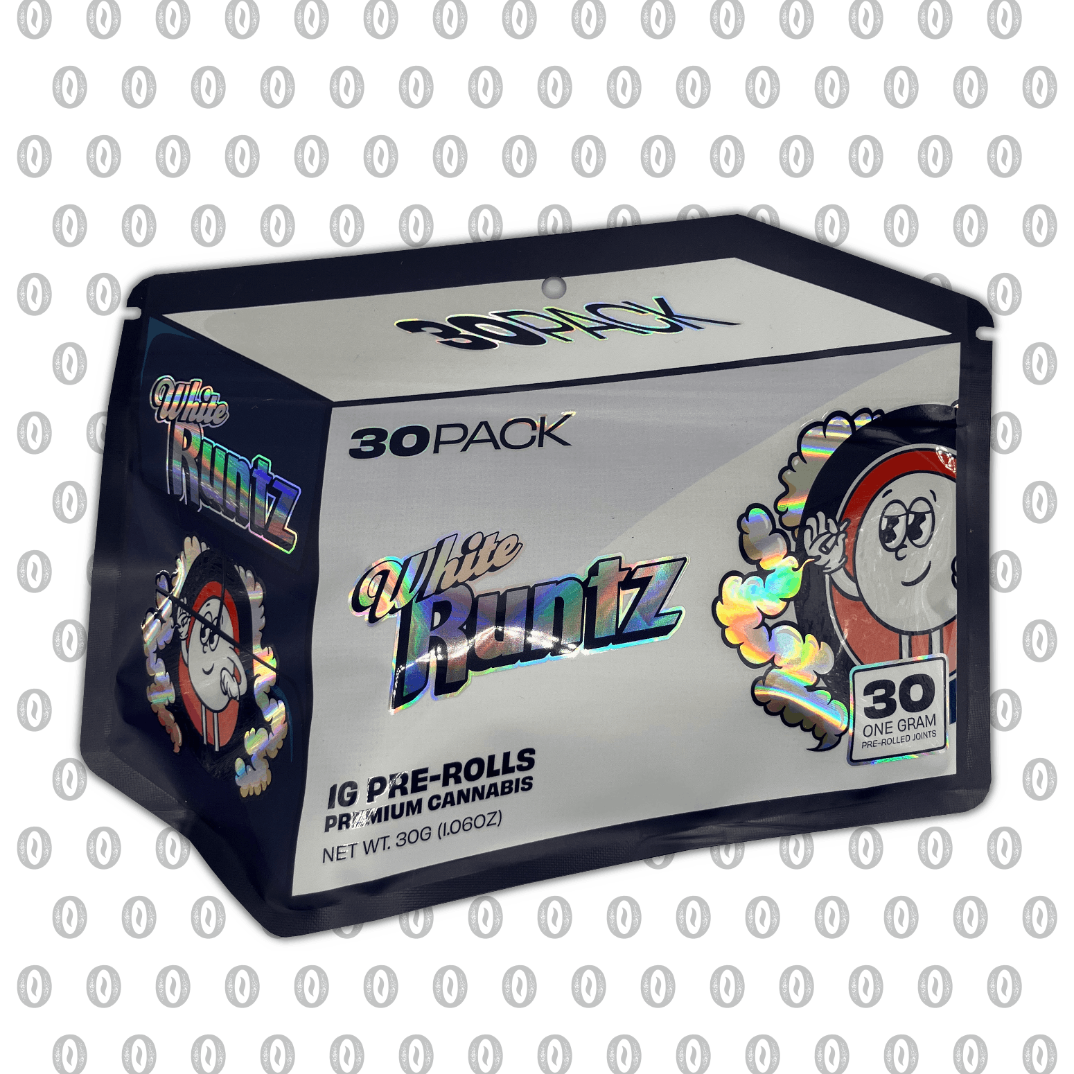 Product: Distro 10 | Pre-Roll 30-Pack - 30g - White Runtz