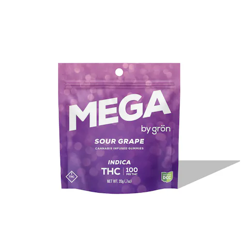 Gron | Sour Grape Mega Pearl | 100mg | Indica-1
