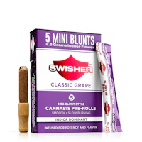 Swisher x 5-Pack .5g Infused Blunts | Classic Grape - product image at King of Budz