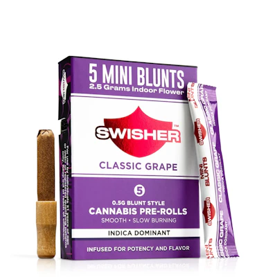 Swisher - 5-Pack .5g Infused Blunts - Classic Grape (I)