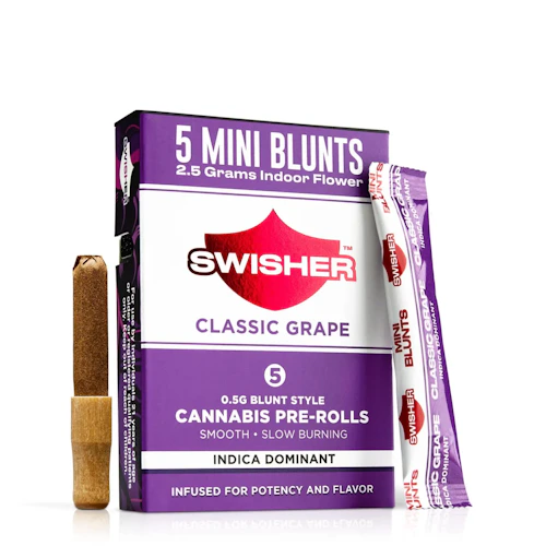 Swisher - 5-Pack .5g Infused Blunts - Classic Grape (I)
