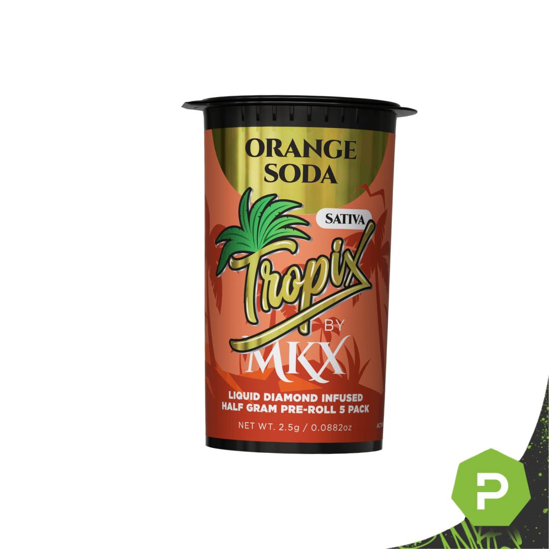 MKX Oil Co. MKX x 5 Liquid Diamond Infused Prerolls | Orange Soda