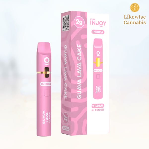 GUAVA LAVA CAKE 2G OIL DISPOSABLE - CURE INJOY | Likewise Cannabis Craft