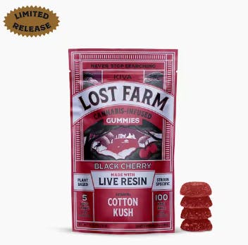 Photo of Lost Farm ‘Black Cherry x Cotton Kush’ Live Resin Gummies [20pk]