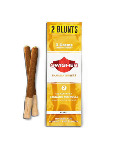 Swisher - 2-Pack 1.5g Infused Blunts - Banana Breeze (H)