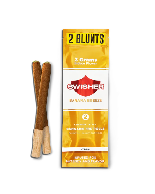 Swisher - 2-Pack 1.5g Infused Blunts - Banana Breeze (H)