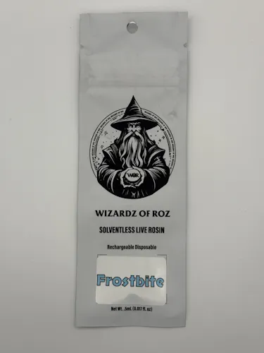 Wizardz Of Roz | .5 Live Hash Rosin Disposable | Frostbite-active