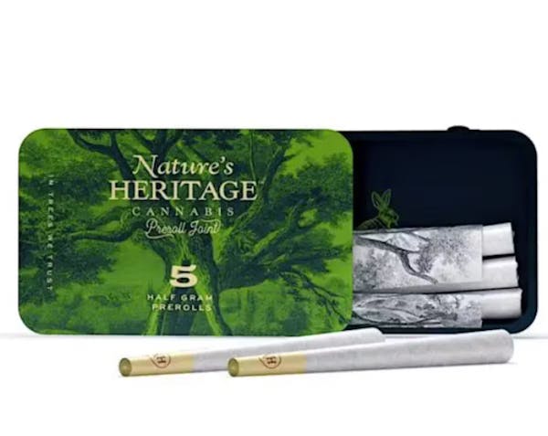 Double Krush (IH) - 0.5g 5pk Pre Rolls - Nature's Heritage