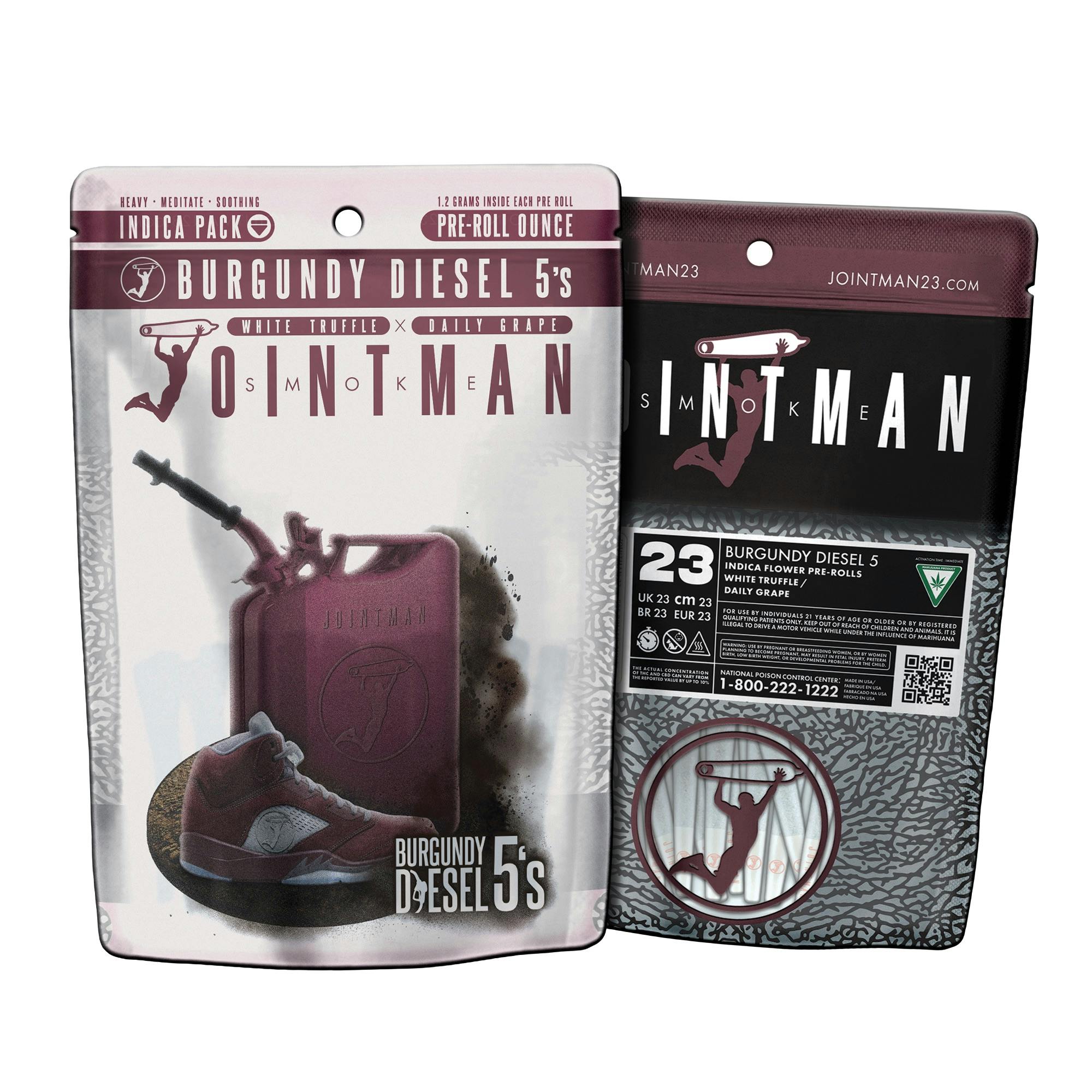 Jointman - 23-Pack 1.2g Prerolls - Burgundy Diesel 5's