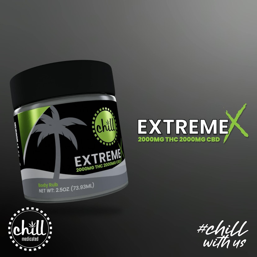 Chill Medicated - Extreme X Body Rub THC/CBD 2000mg