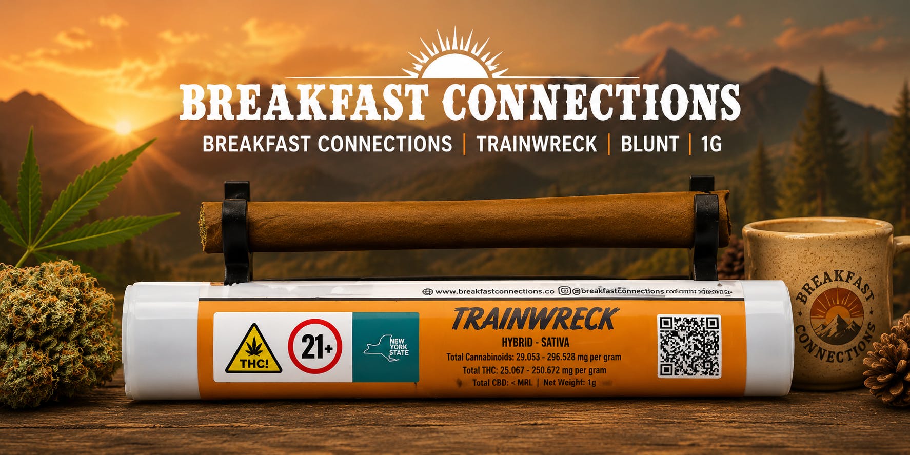 Product Breakfast Connections | Trainwreck | Blunt | 1g