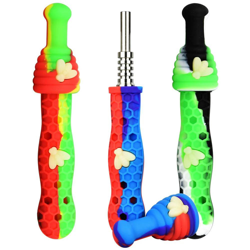 Product Silicone Dab Straw w/Honey Bee