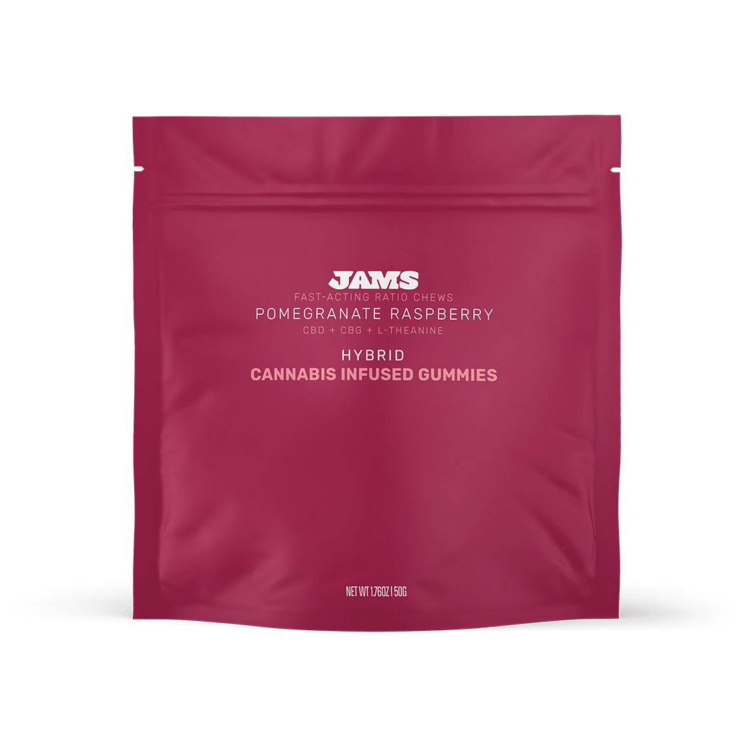 Remix Jellies Fast-Acting Ratioed Pomegranate Raspberry Gummies 100mg (10-Pack | 10mg Each)