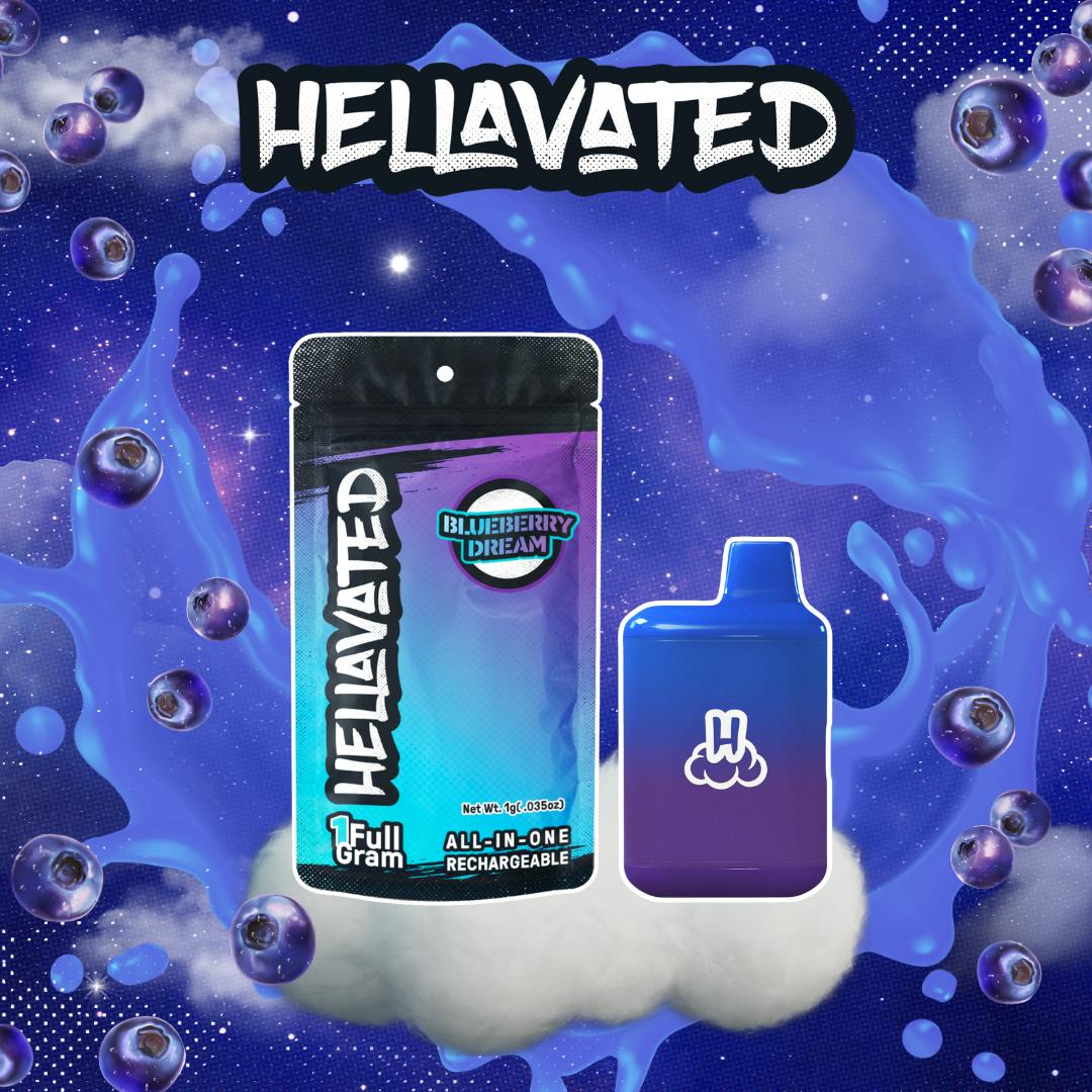 elf bar vape uk Hellavated Blueberry Dream 1g Disposable Vape main image 0