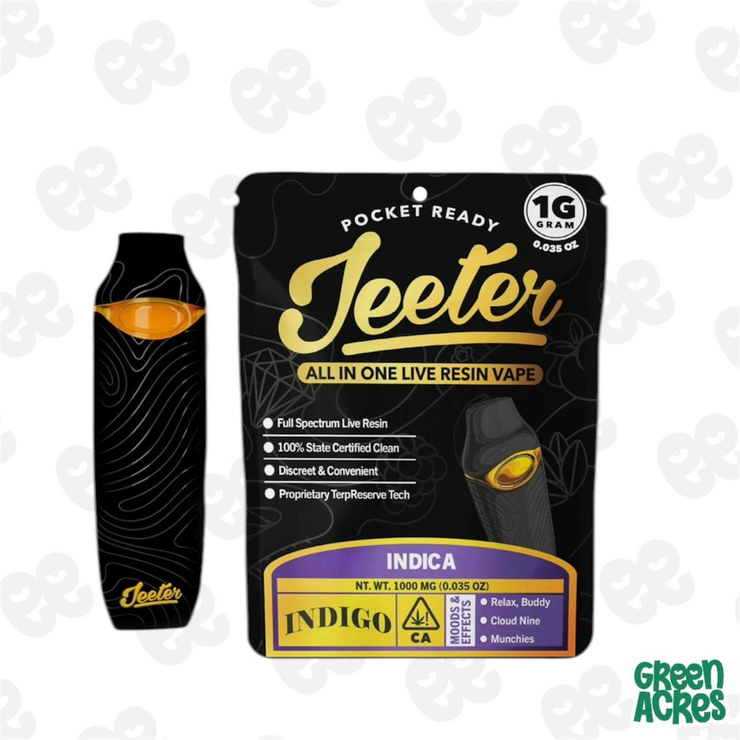 Jeeter Vape Disposables | Green Acres - Detroit 8 Mile