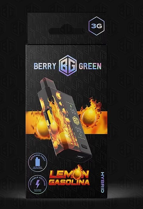 Berry Green BERRY GREEN | LEMON GASOLINA | DISPOSABLE HYBRID — VAPORIZERS