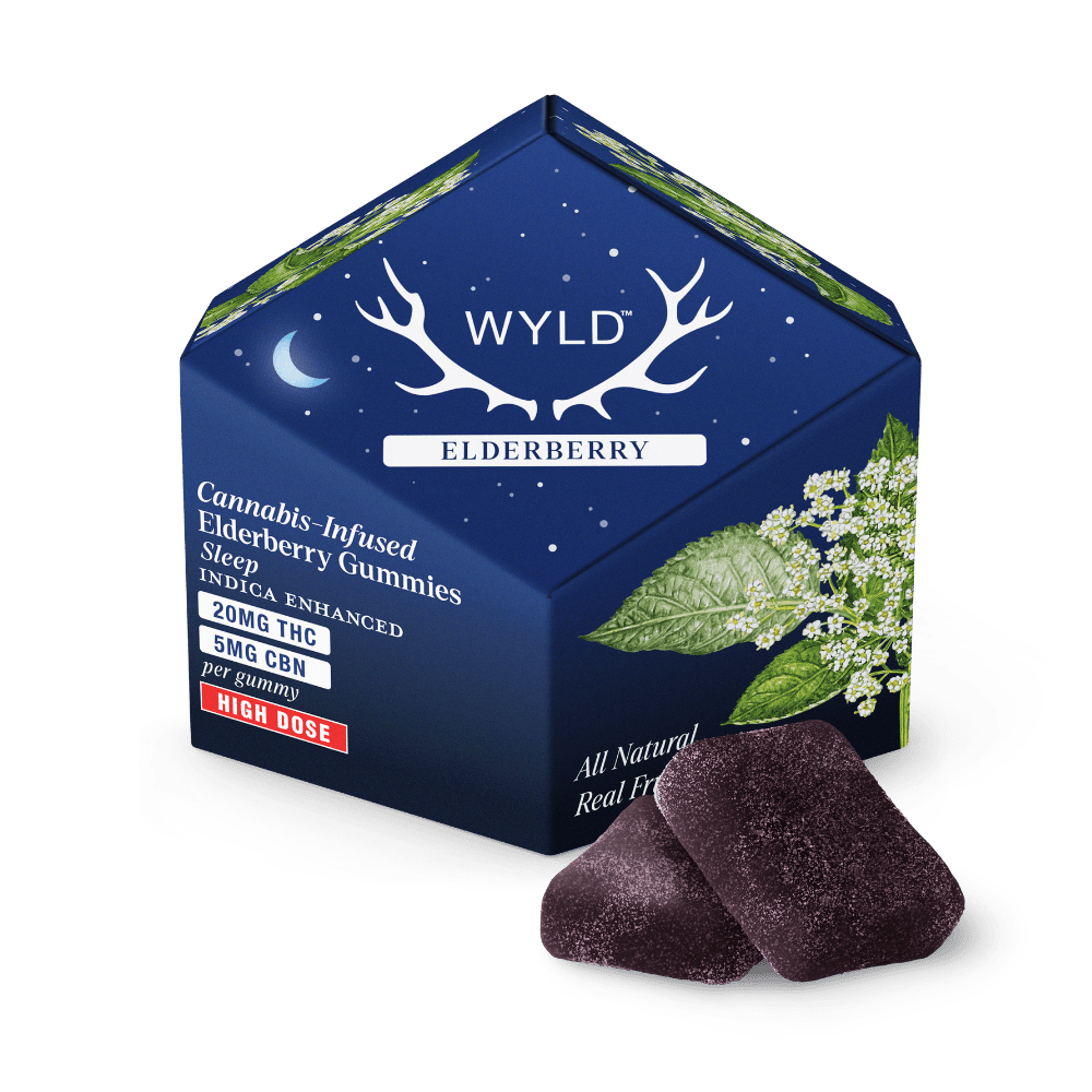 200mg | Elderberry 4:1 CBN Indica Enhanced Gummies